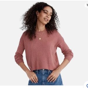 Madewell Donegal Lawson Crop Pullover Sweater